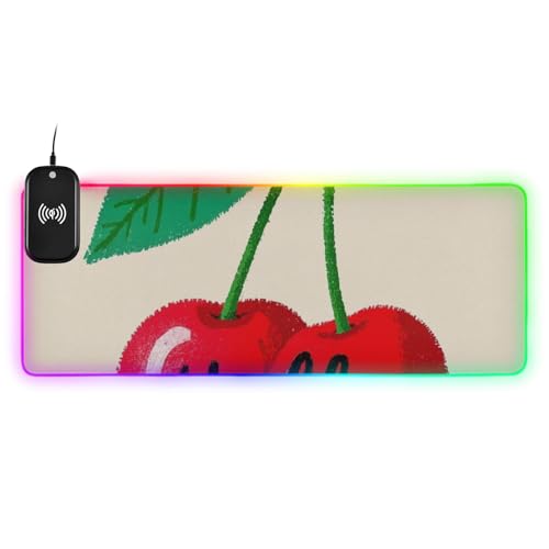 Hello Cartoon Cute Red Cherry Wirel Charging Glowing Keyboard and Mouse Pad Large Desk Top 89.9 x 39.9 cm Mousepad Large Hello Cartoon Cute Red Cherry Wirel Charging Glowing Keyboard and Mouse Pad Large Desk Top 89.9 x 39.9 cm Mousepad Large von voucong