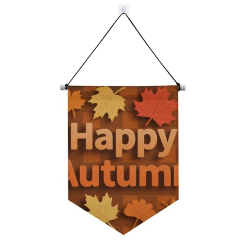 Herbst-Silhouette, Büffel-Wandbehang, Banner mit Teleskopstange, Party-Banner, Outdoor-Dekoration für Tür, Wände, Fenster, Gärten, Hof von voucong