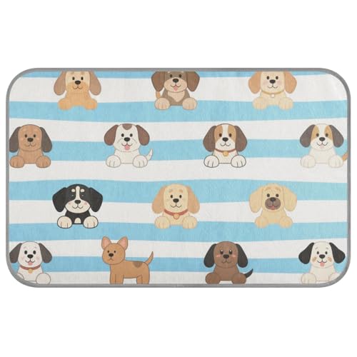 Hunde-Sommerbett für Katzen, selbstkühlend, 96,5 x 58,4 cm, blau-weiß gestreift, Haustier-Kühlkissen für Schweine draußen, abnehmbar, refrescante para mascotas M Hunde-Sommerbett für Katzen, selbstkühlend, 96,5 x 58,4 cm, blau-weiß gestreift, Haustier-Kühlkissen für Schweine draußen, abnehmbar, refrescante para mascotas M von voucong