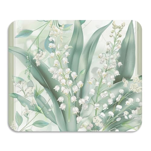 Lily of Valley Abtropfgestell mit Blumenmotiv, matt, waschbar, saugfähig, Kieselgur Matte, Haushaltsutensilien, 59,9 x 50 cm von voucong