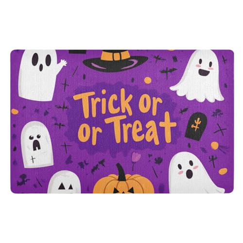 Niedliche Cartoon-Halloween-Matten, waschbar, 81,3 x 50,8 cm, rutschfeste Gummi-Unterseite, extra für Treppen, Terrasse, Garage, Waschküche, Balkon Niedliche Cartoon-Halloween-Matten, waschbar, 81,3 x 50,8 cm, rutschfeste Gummi-Unterseite, extra für Treppen, Terrasse, Garage, Waschküche, Balkon von voucong