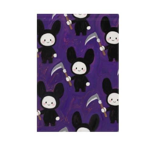 Schwarze Halloween-Flaggen für den Außenbereich, dekorative Flaggen für den Außenbereich, 71 x 101 cm, doppelseitig Schwarze Halloween-Flaggen für den Außenbereich, dekorative Flaggen für den Außenbereich, 71 x 101 cm, doppelseitig von voucong