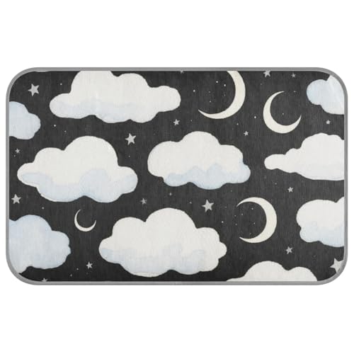 Schwarze und weiße Wolken Mond Sommerunterlage für Hunde, selbstkühlend, 96,5 x 58,4 cm, Haustierkühlung für Haustiere, draußen, nicht elektrisch, Cama Refrescante para perros M Schwarze und weiße Wolken Mond Sommerunterlage für Hunde, selbstkühlend, 96,5 x 58,4 cm, Haustierkühlung für Haustiere, draußen, nicht elektrisch, Cama Refrescante para perros M von voucong