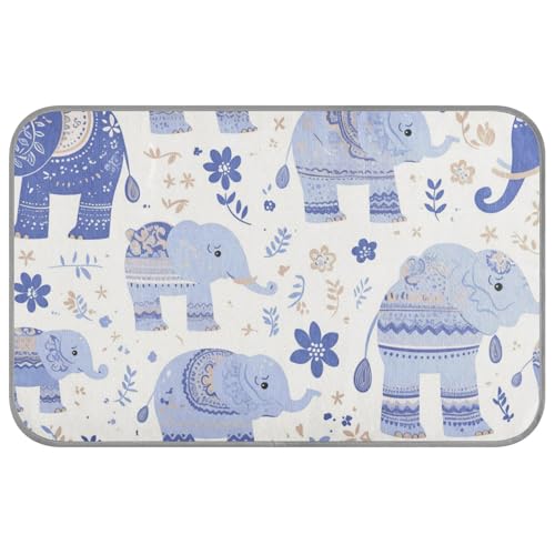 Sommer-Katzenbett, zartes Cartoon-Elefant, selbstkühlend, 96,5 x 58,4 cm, kühlende Decken für Haustiere im Freien, sicher im Freien, Cama Fria Para Perro, M von voucong