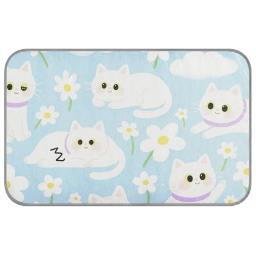 Sommer-Katzenbett für draußen, selbstkühlend, 96,5 x 58,4 cm, für den Außenbereich, für Chihuahua, Schlafutensilien, Manta, Refrescante Para, Perro, M von voucong