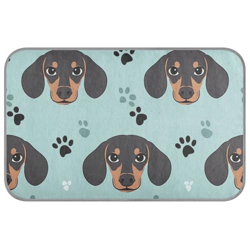 Sommerdecke mit Hundepfoten-Motiv, für Outdoor-Katzen, selbstkühlend, 96,5 x 58,4 cm, Kühlmatte für Hühner, Reisen, waschbar, Esterilla Refrescante para perros M von voucong