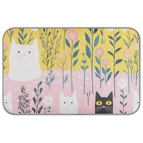 Sommermatte für Katzen, selbstkühlend, 96,5 x 58,4 cm, Weiß / Schwarz, für Kätzchen, draußen, Esterilla Refrescante Para Perros M Sommermatte für Katzen, selbstkühlend, 96,5 x 58,4 cm, Weiß / Schwarz, für Kätzchen, draußen, Esterilla Refrescante Para Perros M von voucong