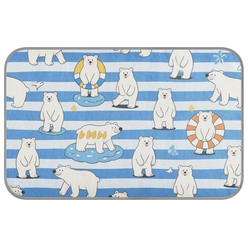 Sommermatte für Outdoor-Katzen, selbstkühlend, 96,5 x 58,4 cm, kühlende Matten für Haustierreisen, abnehmbar, Manta, Fria, Para, Perros, Größe M, Blau / Weiß gestreift Sommermatte für Outdoor-Katzen, selbstkühlend, 96,5 x 58,4 cm, kühlende Matten für Haustierreisen, abnehmbar, Manta, Fria, Para, Perros, Größe M, Blau / Weiß gestreift von voucong