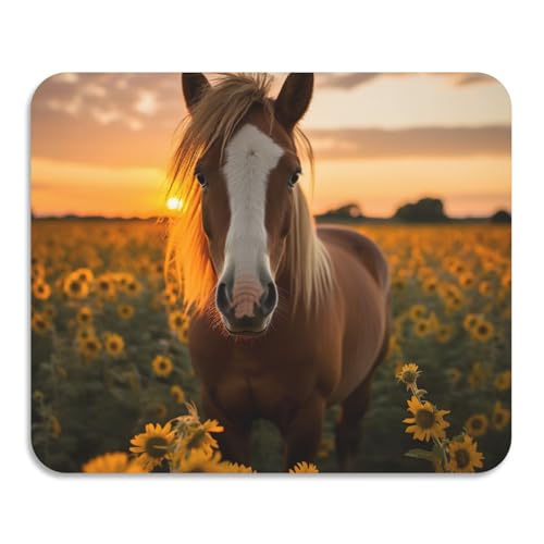 Sonnenblumen-Abtropfgestell, Sonnenuntergang, Pferd, waschbar, saugfähig, Kieselgur Matte, Haushaltsutensilien, 59,9 x 50 cm Sonnenblumen-Abtropfgestell, Sonnenuntergang, Pferd, waschbar, saugfähig, Kieselgur Matte, Haushaltsutensilien, 59,9 x 50 cm von voucong