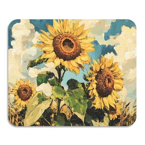 Sonnenblumen-Ölgemälde-Abtropfmatte, dicke Gummi-Rückseite, saugfähig, Kieselgur Matte, Küchentheke, 59,9 x 50 cm Sonnenblumen-Ölgemälde-Abtropfmatte, dicke Gummi-Rückseite, saugfähig, Kieselgur Matte, Küchentheke, 59,9 x 50 cm von voucong