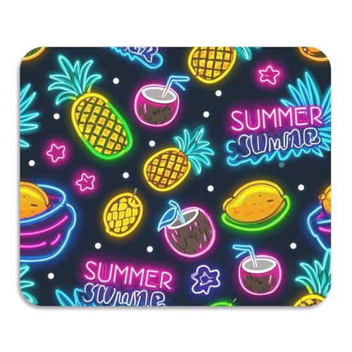 Summer Neon Kokosnuss Obst Ananas Geschirr Trocknen Matt Leicht zu reinigen Saugfähig Kieselgur Matte Küche Arbeitsplatte Dekor 59,9 x 50 cm von voucong
