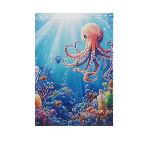 Tiere, Meer, Cartoon, Meerestier, Ozean, Outdoor-Flaggen für Garten, Outdoor-Dekoration, 71 x 101 cm, doppelseitig von voucong