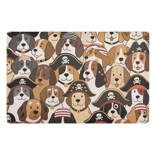 Waschküchenmatte mit Retro-Cartoon-Piraten-Motiv, 81,3 x 50,8 cm, rutschfest, saugfähig, für Treppen, Terrasse, Garage, Waschküche, Balkon Waschküchenmatte mit Retro-Cartoon-Piraten-Motiv, 81,3 x 50,8 cm, rutschfest, saugfähig, für Treppen, Terrasse, Garage, Waschküche, Balkon von voucong