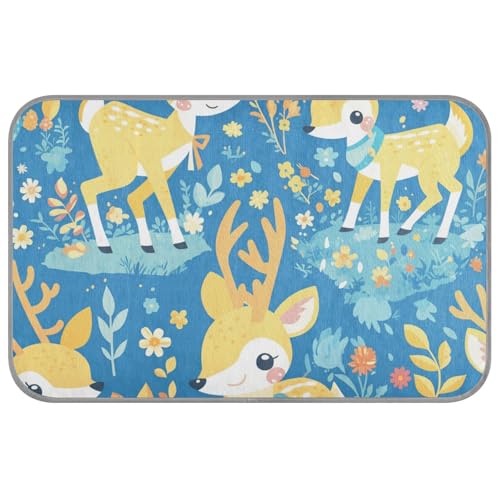 Zarte Cartoon-Tier-Duiker-Haustierbetten für Katzen, selbstkühlend, 96,5 x 58,4 cm, Haustier-Kühlkissen für Welpen, draußen, faltbar, erfrischend, Größe M von voucong