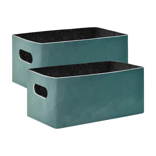 voucong 2er Set Aufbewahrungsboxen Würfelregal Regal Schrank Bücherregal Grün Farbverlauf von voucong