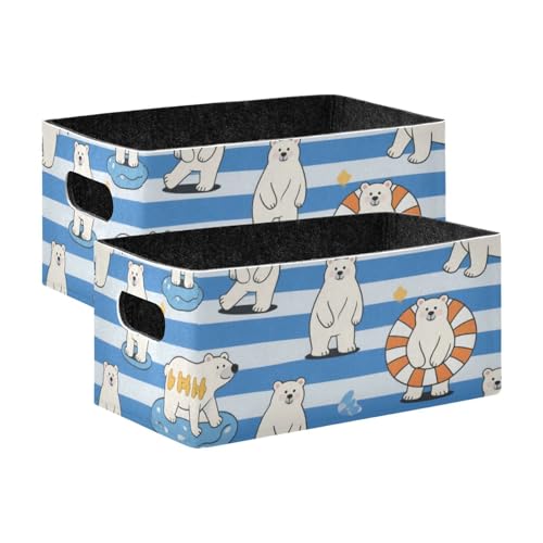 voucong 2er Set Faltbare Aufbewahrungsboxen in Bärenform in Blau und Weiß für Regale Küche Badezimmer voucong 2er Set Faltbare Aufbewahrungsboxen in Bärenform in Blau und Weiß für Regale Küche Badezimmer von voucong