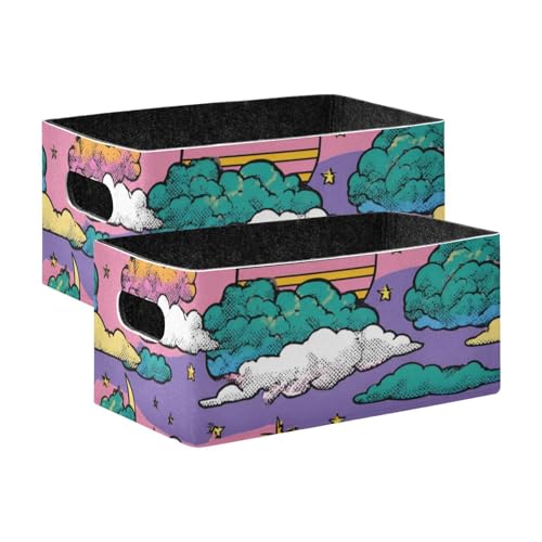 voucong Große Cartoon-Aufbewahrungsboxen mit violettem Himmel und Mond voucong Große Cartoon-Aufbewahrungsboxen mit violettem Himmel und Mond von voucong