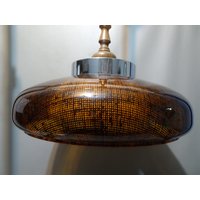 Vintage Braun Space Age Design Pendelleuchte - 70Er von vpcuriosities