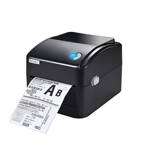 vretti DHL Thermo-Etikettendrucker, Thermodrucker Label Printer,DHL Etikettendrucker,Etikettiergerät Labeldrucker Etikettiermaschine für DHL DPD UPS FedEx Amazon von vretti