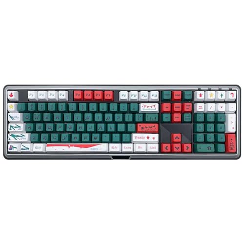 vsilay LIANXUE Weihnachten Thema 123 Tasten OEM Profil Tastenkappe Mechanische Tastatur Tastenkappen Für CherryMX Schalter Tasten Kappen für Urlaub von vsilay