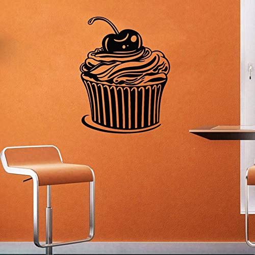 wZUN Kuchen Wandtattoo Candy Dessert Pastry Cafe Backen Cake Shop Dekoration Vinyl Aufkleber 50X63cm von wZUN