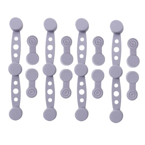 Magnetische Silikonschnallen für Heißluftfritteusen, 12 Stück Magnete für Heißluftfritteuse für Backpapiereinlagen, Lebensmittelechtes Silikon, Küchenzubehör mit langen und kurzen Clips (Grau) Magnetische Silikonschnallen für Heißluftfritteusen, 12 Stück Magnete für Heißluftfritteuse für Backpapiereinlagen, Lebensmittelechtes Silikon, Küchenzubehör mit langen und kurzen Clips (Grau) von waabose