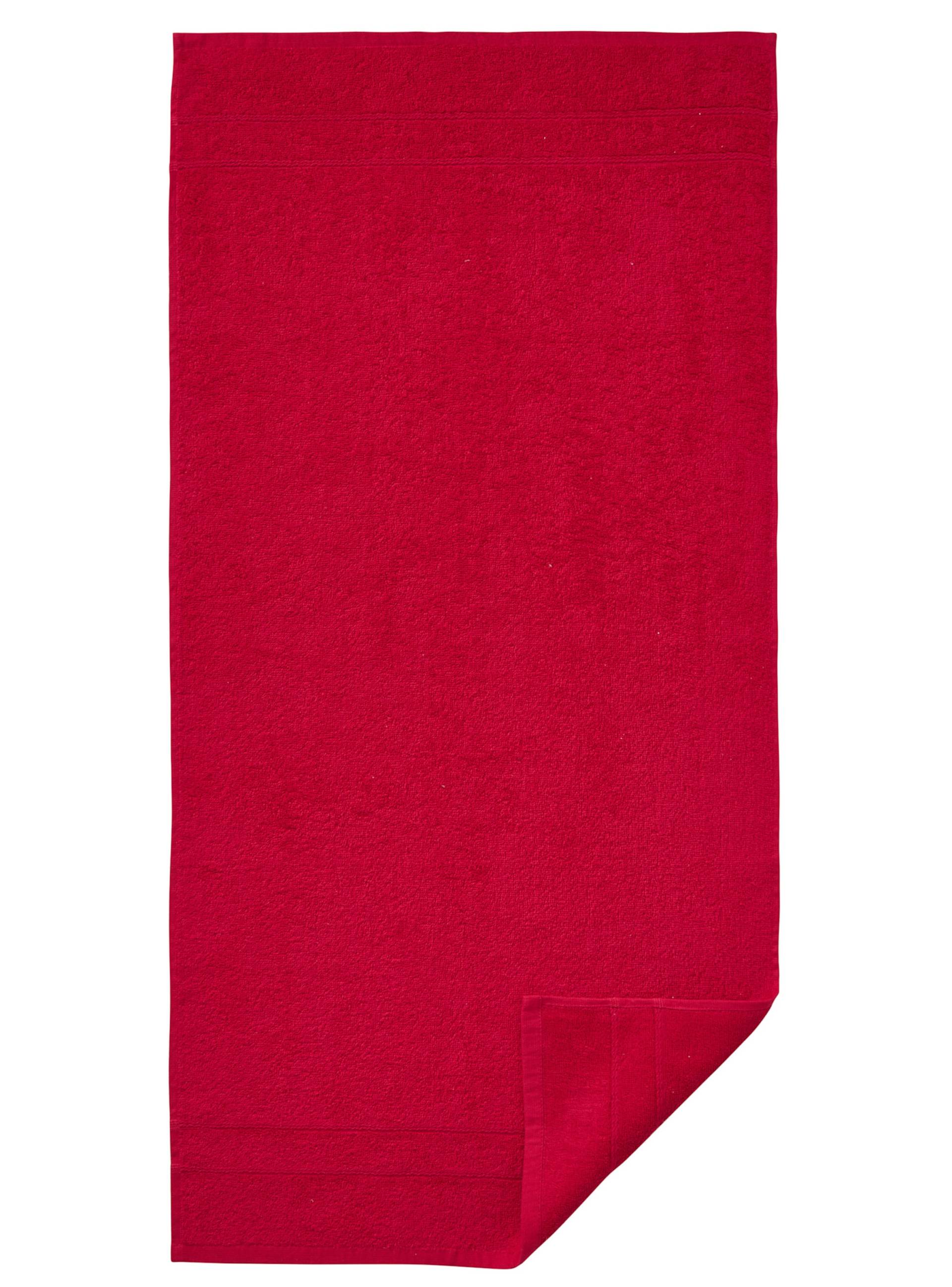 4-tlg. Handtuch-Sparset in rot von wäschepur von wäschepur