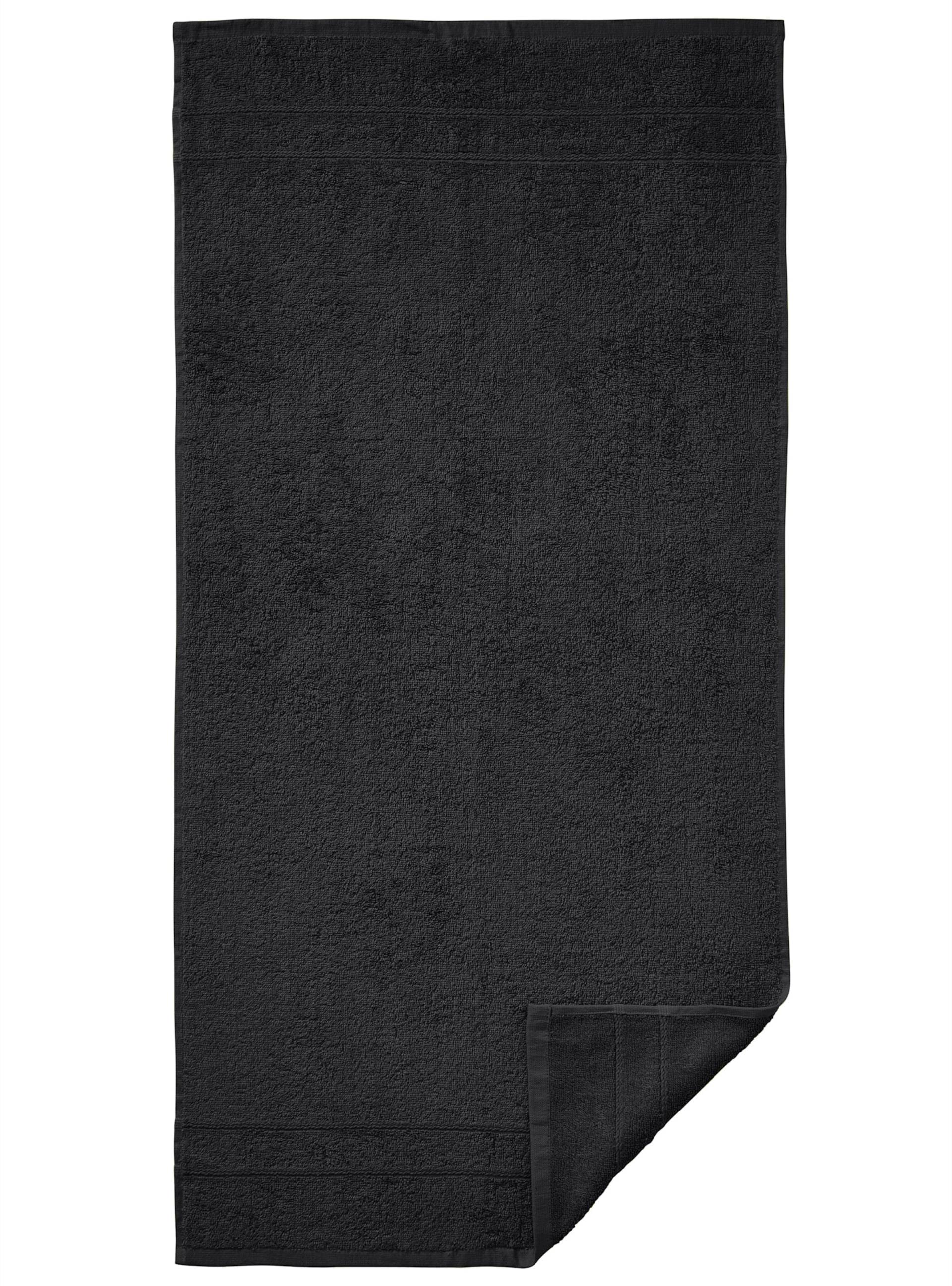4-tlg. Handtuch-Sparset in schwarz von wäschepur von wäschepur