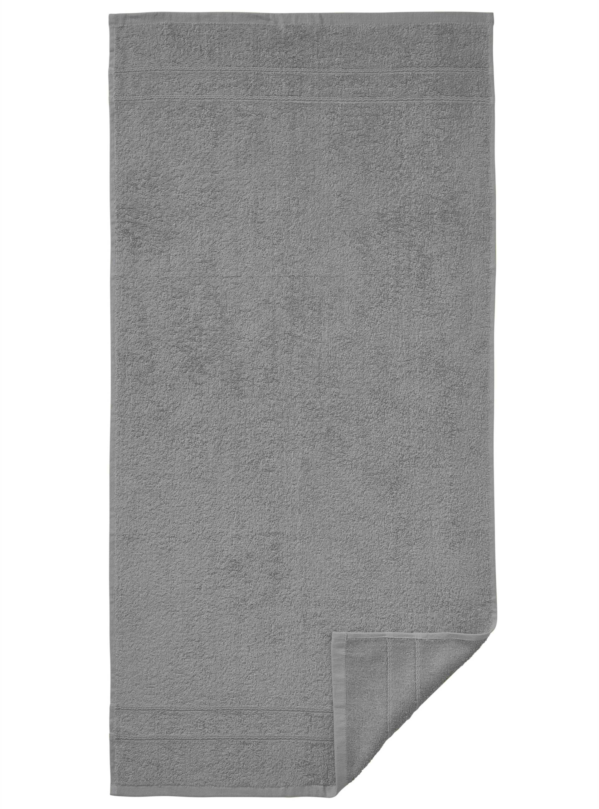 4-tlg. Handtuch-Sparset in steingrau von wäschepur von wäschepur
