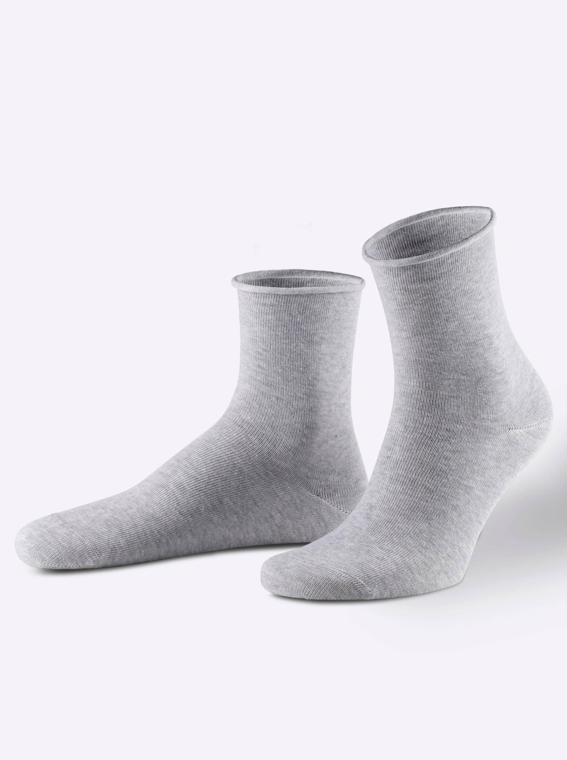 Damen-Socken in grau-gemustert von wäschepur von wäschepur