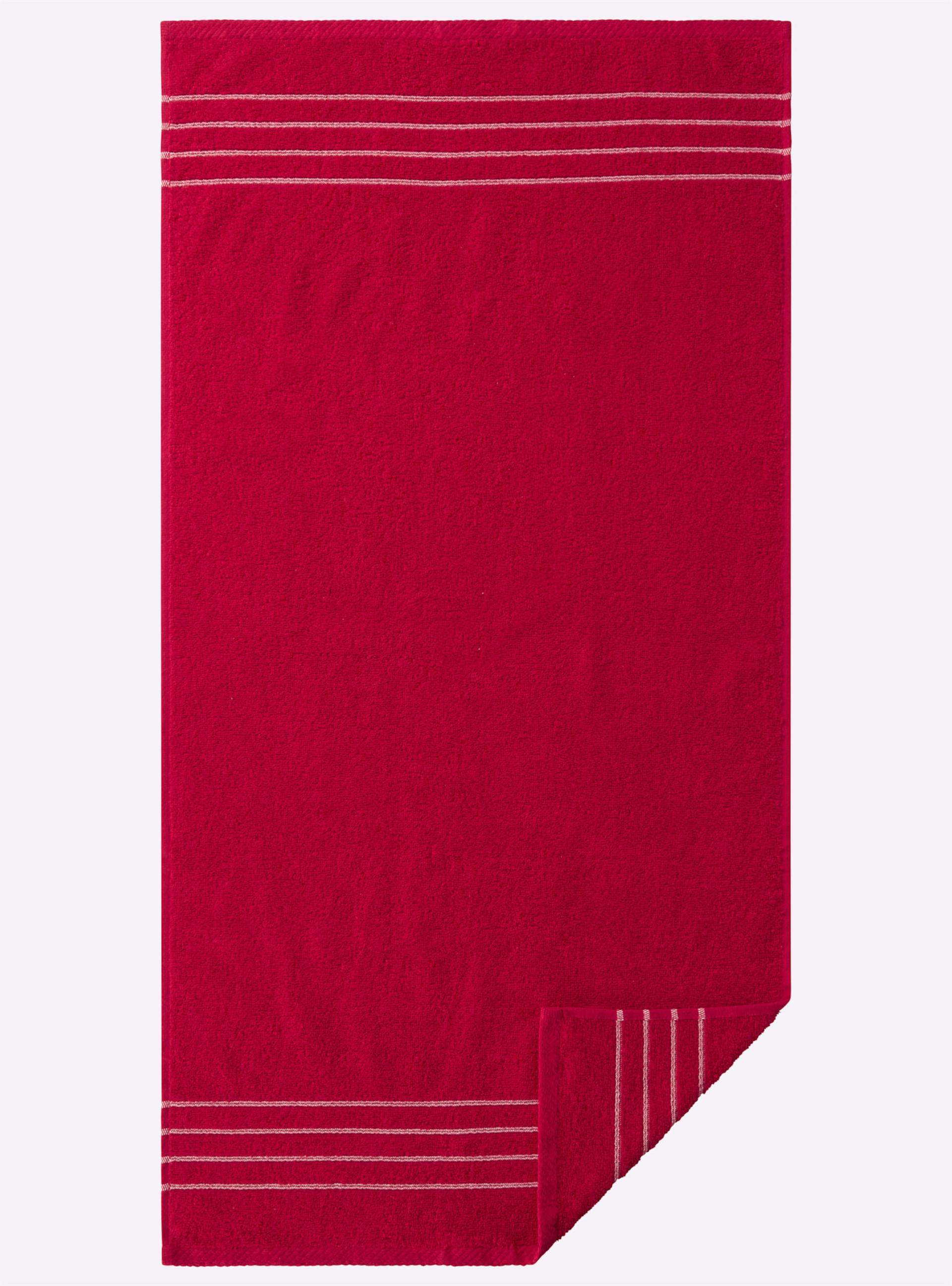 Handtuch in rot von wäschepur von wäschepur
