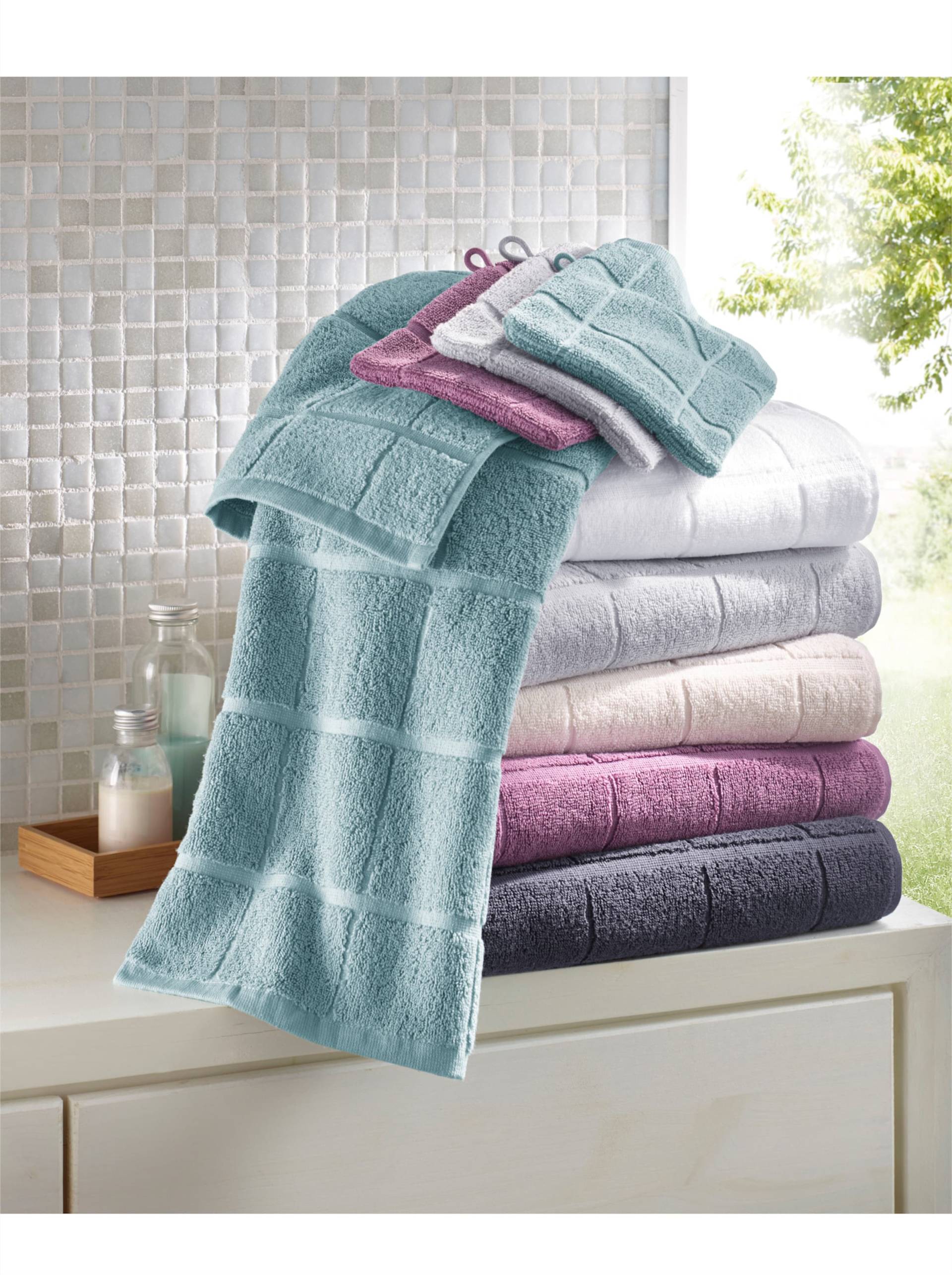 Handtuch in wintertürkis von wäschepur von wäschepur