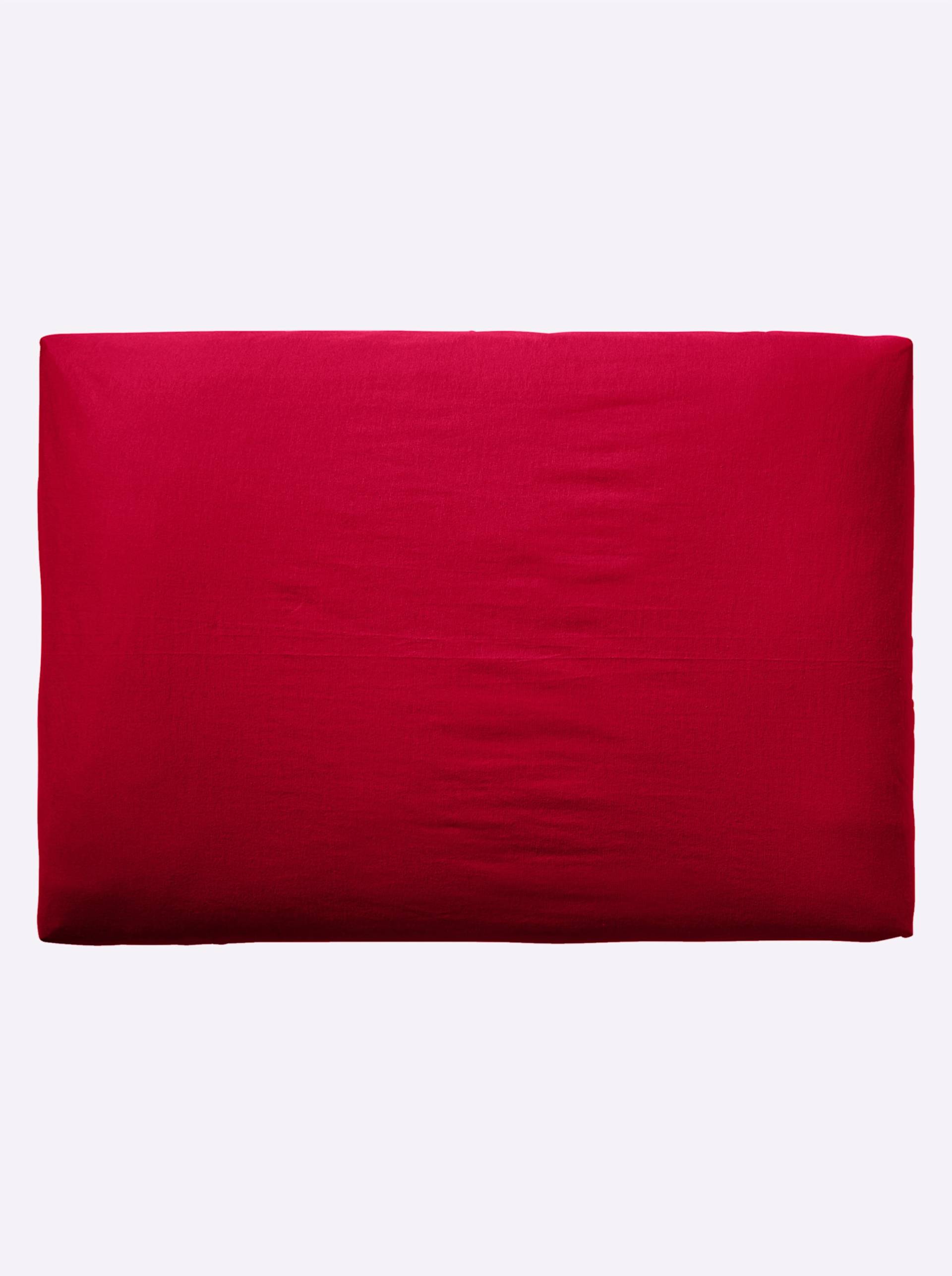 Kissenbezug in rot von wäschepur von wäschepur