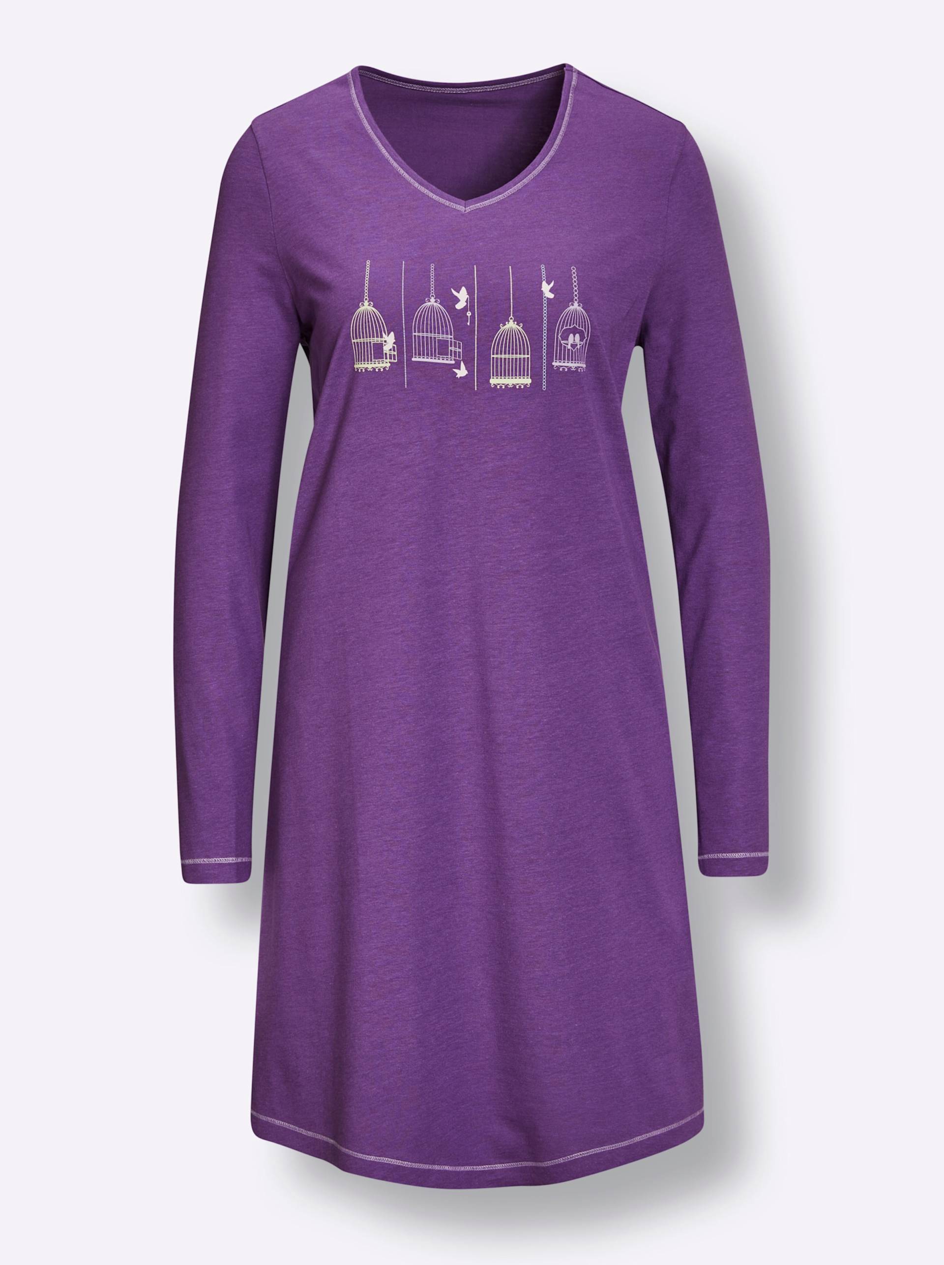 Sleepshirts in lila + flieder von wäschepur von wäschepur