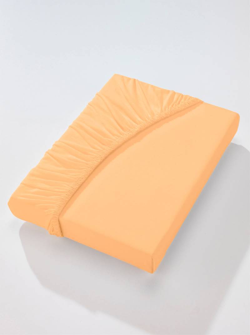 Spannbetttuch in apricot von wäschepur von wäschepur