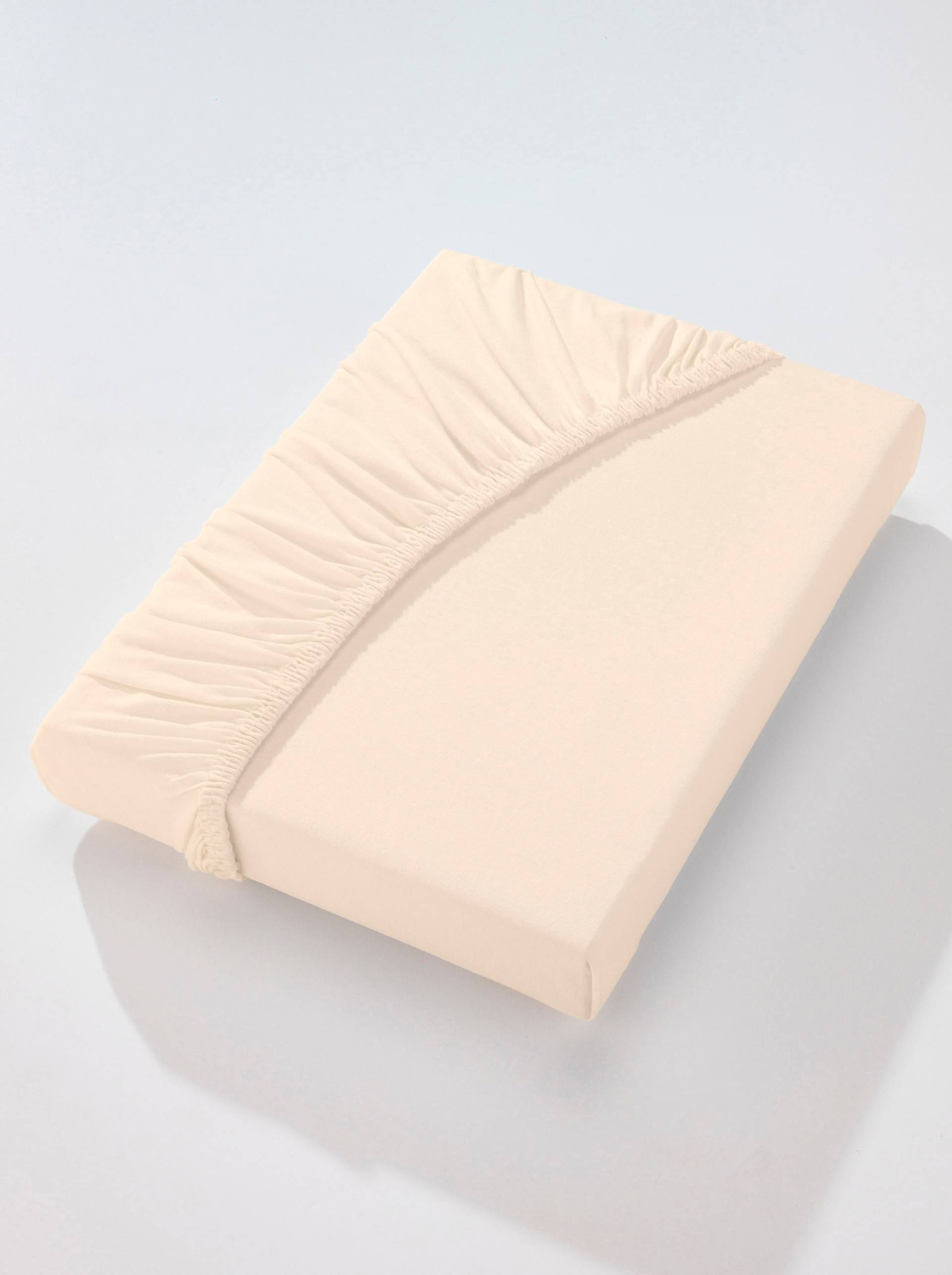 Spannbetttuch in beige von wäschepur von wäschepur
