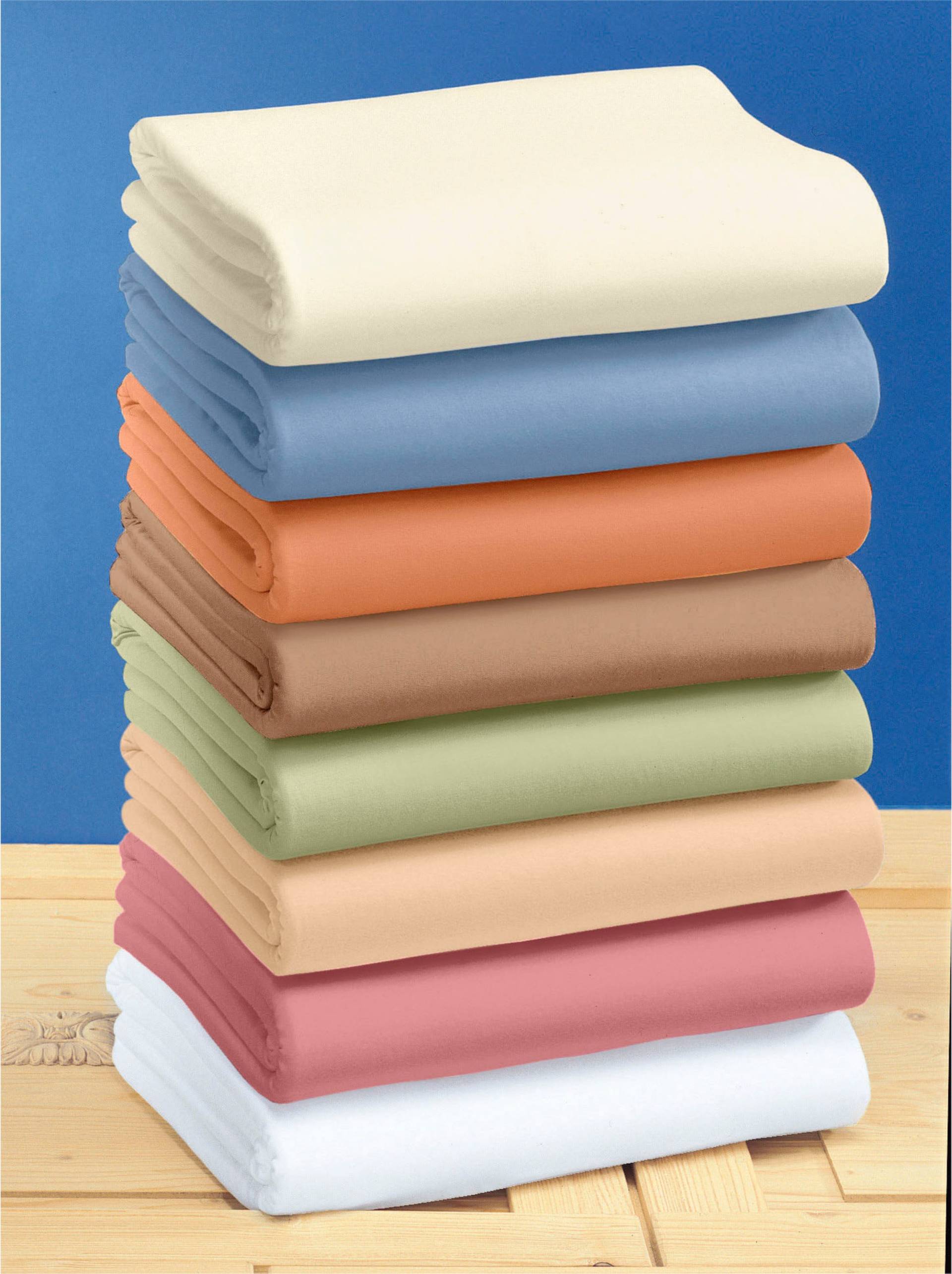 Spannbetttuch in weiß von wäschepur von wäschepur