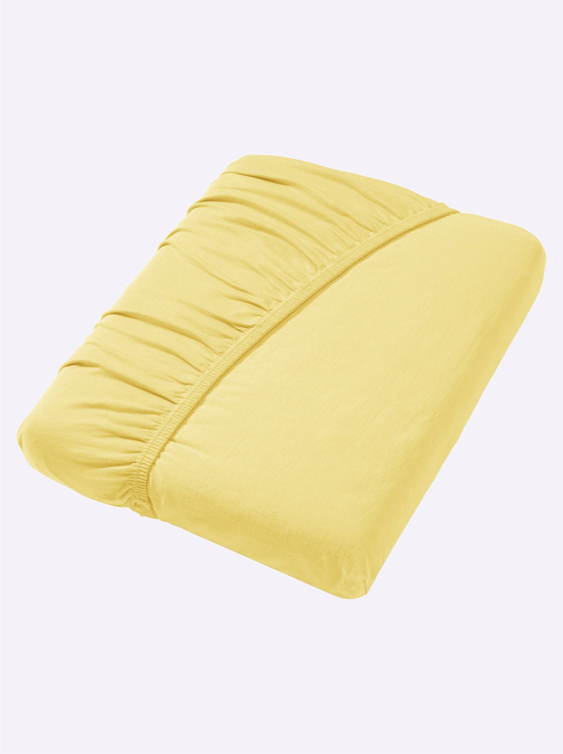 Spannbetttuch in zitrone von wäschepur von wäschepur