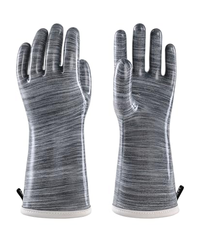 wahoo Flüssiges Silikon Ofenhandschuhe Hitzebeständig, Lebensmittelecht Back- & Grillhandschuhe, für Grillen, Backen, Kochen, Wasserdicht, Hitze- & Kältebeständig, Entspricht Norm EN407, 30CM, M/8 wahoo Flüssiges Silikon Ofenhandschuhe Hitzebeständig, Lebensmittelecht Back- & Grillhandschuhe, für Grillen, Backen, Kochen, Wasserdicht, Hitze- & Kältebeständig, Entspricht Norm EN407, 30CM, M/8 von wahoo
