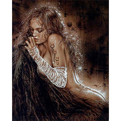 wairboo DIY 5D Diamant Malerei Kits für Erwachsene Kinder Sexy Frau im Regen Diamond Painting Full Drill Kristall Strass Kreuzstich Arts Craft für Home Wall Decor-Round Dirll,50x70cm B2012 von wairboo