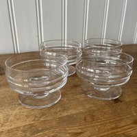 Set Mit 4 Dessertschalen Glas Pisaranrengas Timo Sarpaneva Iittala Finland von wajretro