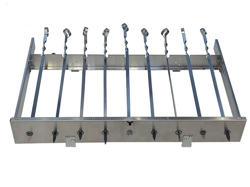 walexo Grillspieß Spießdreher (universell), incl. 9 Edelstahlspieße und Motoren von walexo