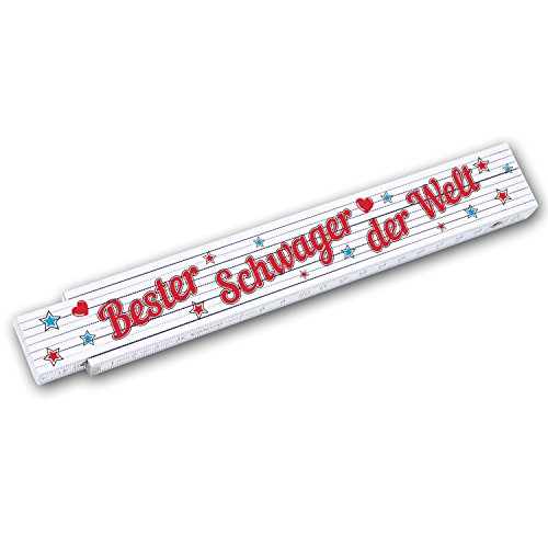 Zollstock Meterstab 2 m mit Schriftzug "Bester Schwager der Welt" Geschenkidee zum Geburtstag Männertag Weihnachten Familie Mann Handwerker Zollstock Meterstab 2 m mit Schriftzug "Bester Schwager der Welt" Geschenkidee zum Geburtstag Männertag Weihnachten Familie Mann Handwerker von wall-art-design