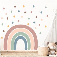 Regenbogen Wandtattoo, Wandaufkleber, Geschenk Für Kinderzimmer von wallartdesign