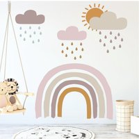 Regenbogen Wandtattoo - Kinderzimmer Selbstklebend Abziehen Und Aufkleben Große Jumbo Größen Wandaufkleber Spielzimmer Dekor von wallartdesign