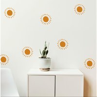 Wandtattoo - Boho Sun Wandaufkleber von wallartdesign