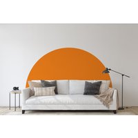 Bett Bogen Aufkleber, Boho Wandtattoo, Color Block Wand Papier, Abstrakte Innen Schlafzimmer Dekor, Kopfteil von walldecorashop