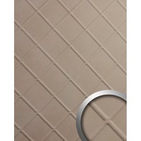 wallface Dekorpaneele, Leder Optik, glatt - beige von wallface