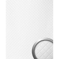 wallface Dekorpaneele, Leder Optik, strukturiert - weiss von wallface