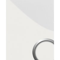 wallface Dekorpaneele, Metalloptik, glatt - weiss von wallface